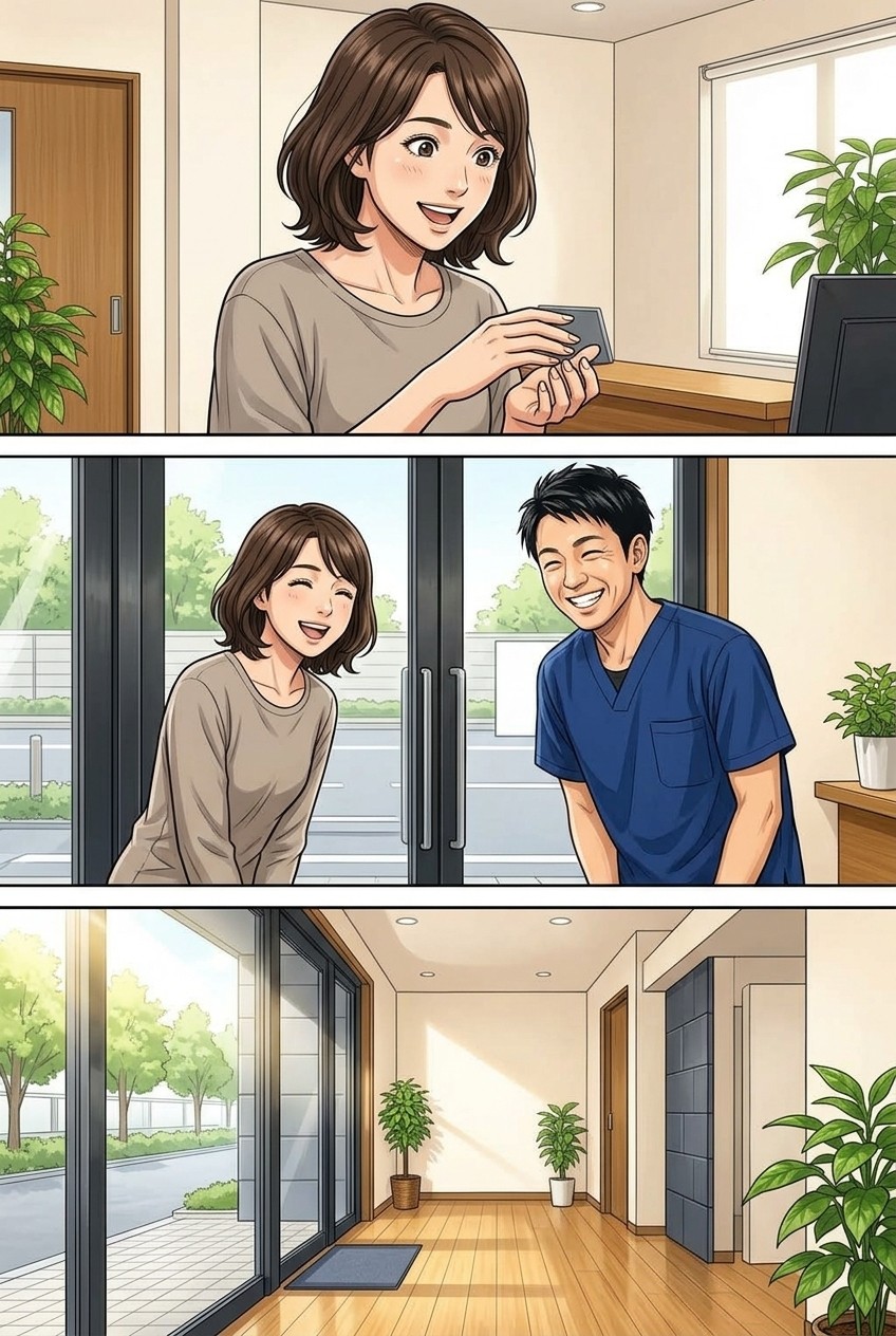 交通事故に遭ったら漫画 8ページ目:痛みが和らぎ、日常に戻る